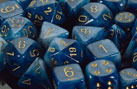 Phantom Teal / Gold 7 Dice set - CHX27489