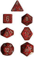 Golden Strawberry Speckled 7 Dice Set - CHX25334