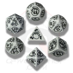 Gray & Black Dragon Dice set