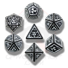 Black & White Nuke 7 Dice set