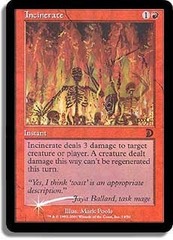 Incinerate - Foil - Deckmaster Promo