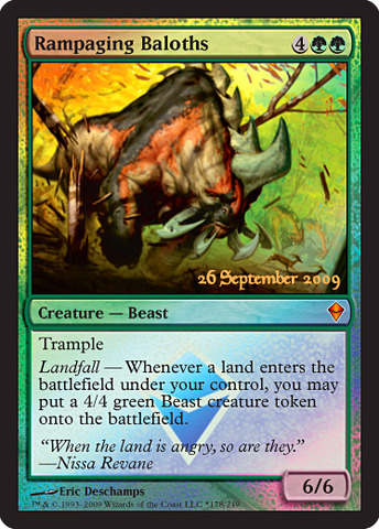 Rampaging Baloths - Foil - Prerelease Promo