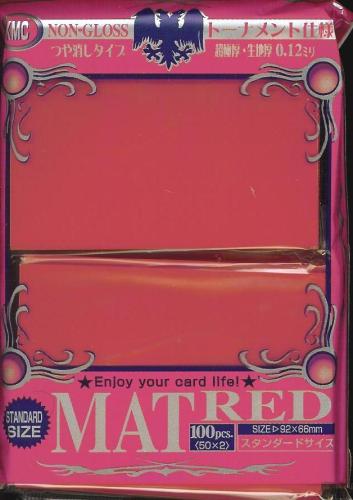 KMC Mat Red Sleeves (100 ct)