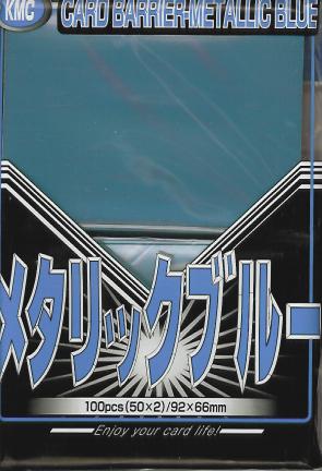 KMC Metallic Blue Sleeves (100 ct)