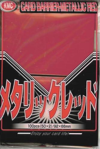 KMC Metallic Red Sleeves (100 ct)