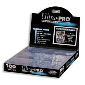 Box of 100 Ultra Pro 9 Pocket Pages Platinum