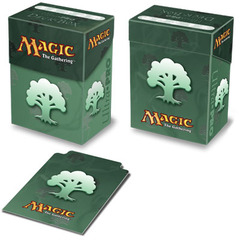 Ultra Pro Forest Green Mana Symbol Deck Box