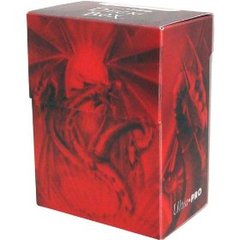 Deck Box Dark Red Diamond Dragon