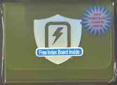 Max Protection Horizontal Clear Yellow Lightning Bolt Deck Box