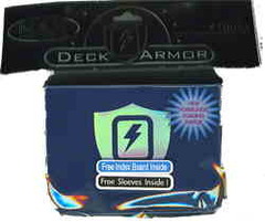 Max Protection Horizontal Metallic Blue Lightning Bolt Deck Box