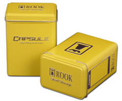 Rook Capsule Embossed Steel Alloy Deck Case in Concentric Yellow