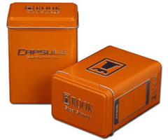 Rook Capsule Embossed Steel Alloy Deck Case in Frantic Orange