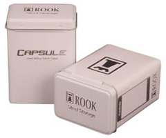 Rook Capsule Embossed Steel Alloy Deck Case in Glacial White