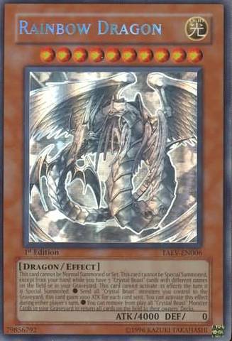 Yugioh purchases Rianbow Dragon TAEV-EN006 1st edition