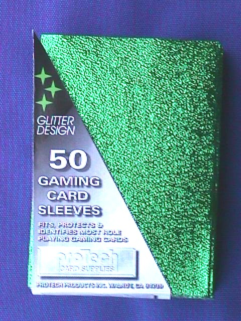 Protech Glitter-Back Sleeves - Green