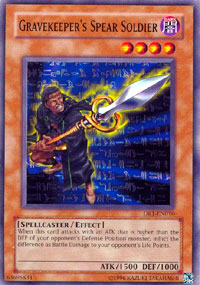 Gravekeepers Spear Soldier - DR1-EN010 - Common - Unlimited Edition