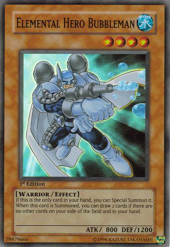 Elemental Hero Bubbleman - MF03-EN007 - Parallel Rare - Limited Edition