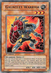 Gauntlet Warrior - DP09-EN013 - Ultra Rare - 1st Edition