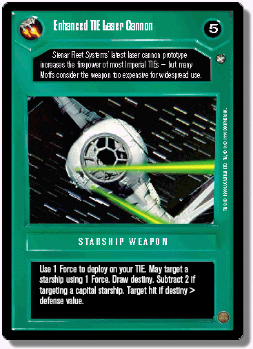 Enhanced TIE Laser Cannon