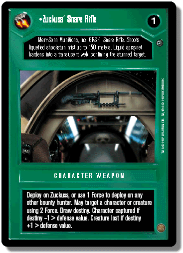Zuckuss Snare Rifle