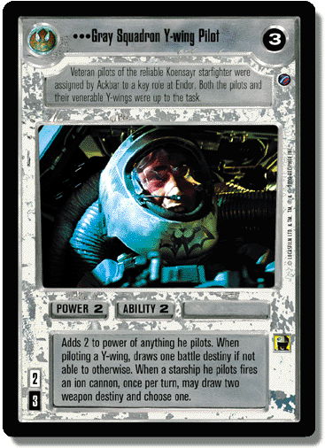 Grey Squadron Y-wing Pilot