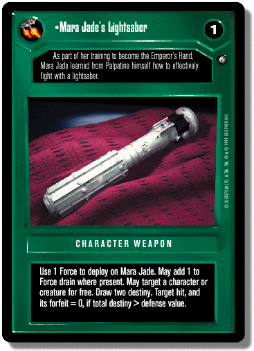 Mara Jades Lightsaber