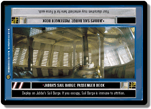 Jabbas Sail Barge: Passenger Deck