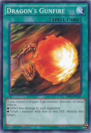 Dragons Gunfire - BP03-EN141 - Common - 1st Edition