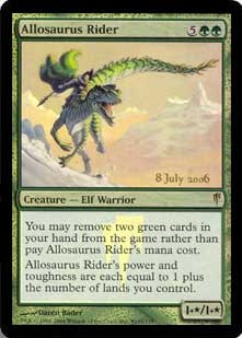 Allosaurus Rider - Foil - Prerelease Promo