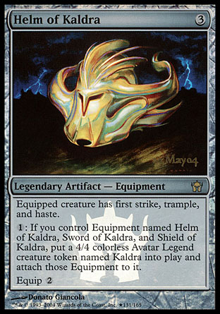 Helm of Kaldra - Foil - Prerelease Promo