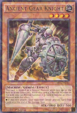 Ancient Gear Knight - BP03-EN033 - Shatterfoil - 1st Edition