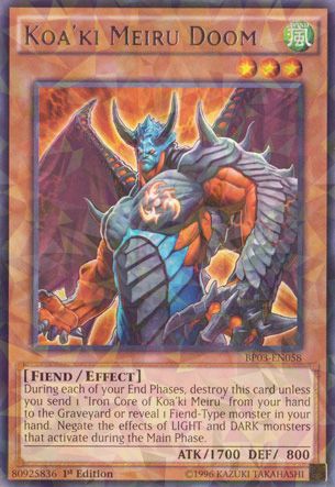 Koaki Meiru Doom - BP03-EN058 - Shatterfoil - 1st Edition
