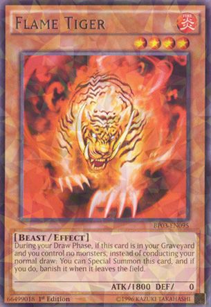 Flame Tiger - BP03-EN095 - Shatterfoil - 1st Edition