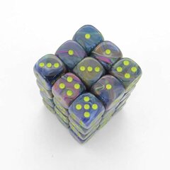 Festive Rio with Yellow Pips 12mm D6 Dice (36) - CHX27849