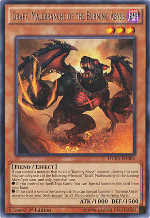 Graff, Malebranche of the Burning Abyss - DUEA-EN083 - Rare - 1st Edition