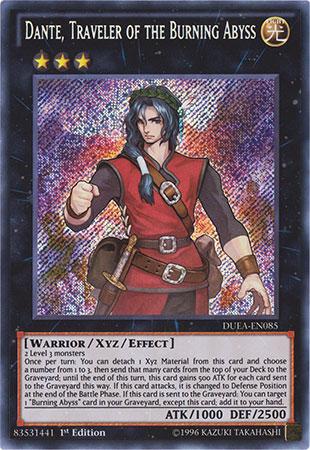 yugioh new burning abyss cards Orica Dante, Traveler of the Burning