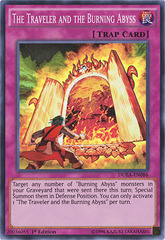 The Traveler and the Burning Abyss - DUEA-EN086 - Super Rare - 1st Edition