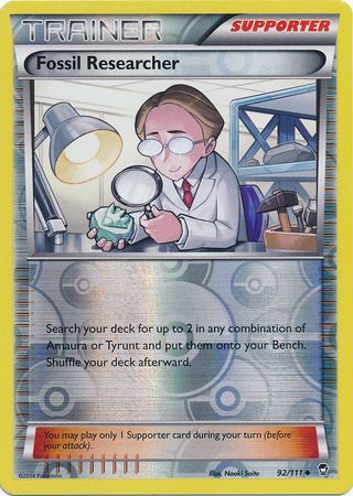 Fossil Researcher - 92/111 - Uncommon - Reverse Holo