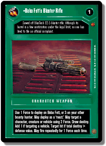 Boba Fetts Blaster Rifle [Foil]