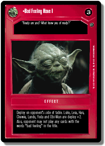 Bad Feeling Have I [Foil]
