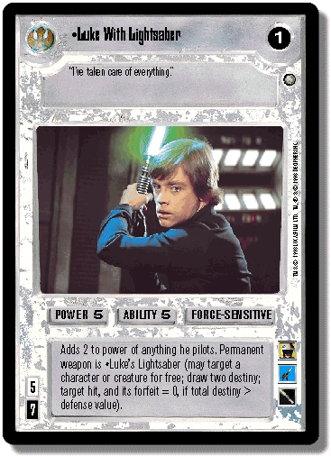 Luke With Lightsaber [Foil]