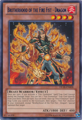 Brotherhood of the Fire Fist - Dragon - Blue - DL18-EN008 - Rare - Unlimited Edition