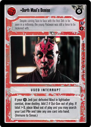 Darth Mauls Demise