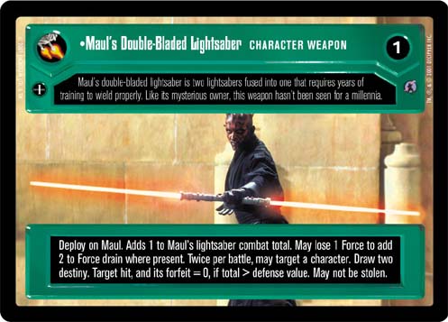 Mauls Double-Bladed Lightsaber