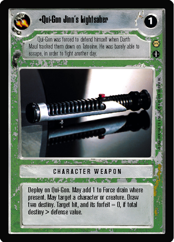 Qui-Gon Jinns Lightsaber