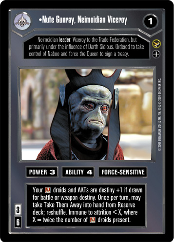 Nute Gunray, Neimoidian Viceroy (alt.)
