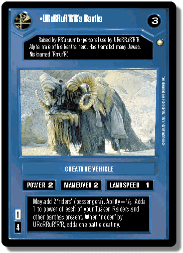 URoRRuRRRs Bantha