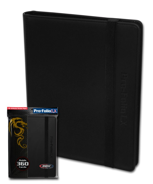 BCW Pro-Folio 9-Pocket LX - Black