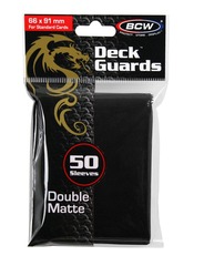 BCW - Deck Guard - Matte - 50 Sleeves - Black