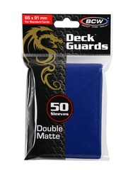 BCW - Deck Guard - Matte - 50 Sleeves - Blue